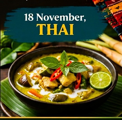 Lunch Themes in November Thai