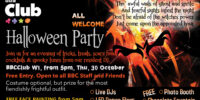 Halloween Party Web event page